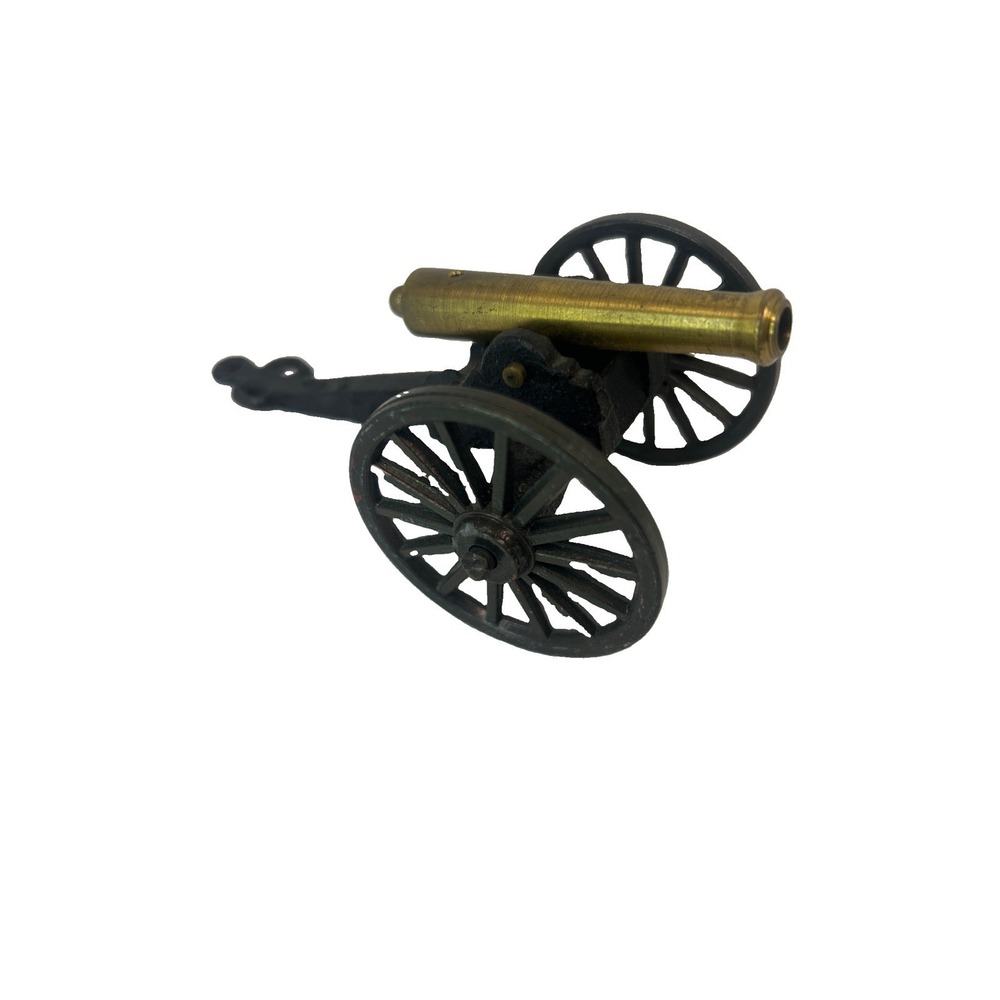 Miniature Brass Iron Horse Drawn Artillery Cannon Gettysburg Civil War